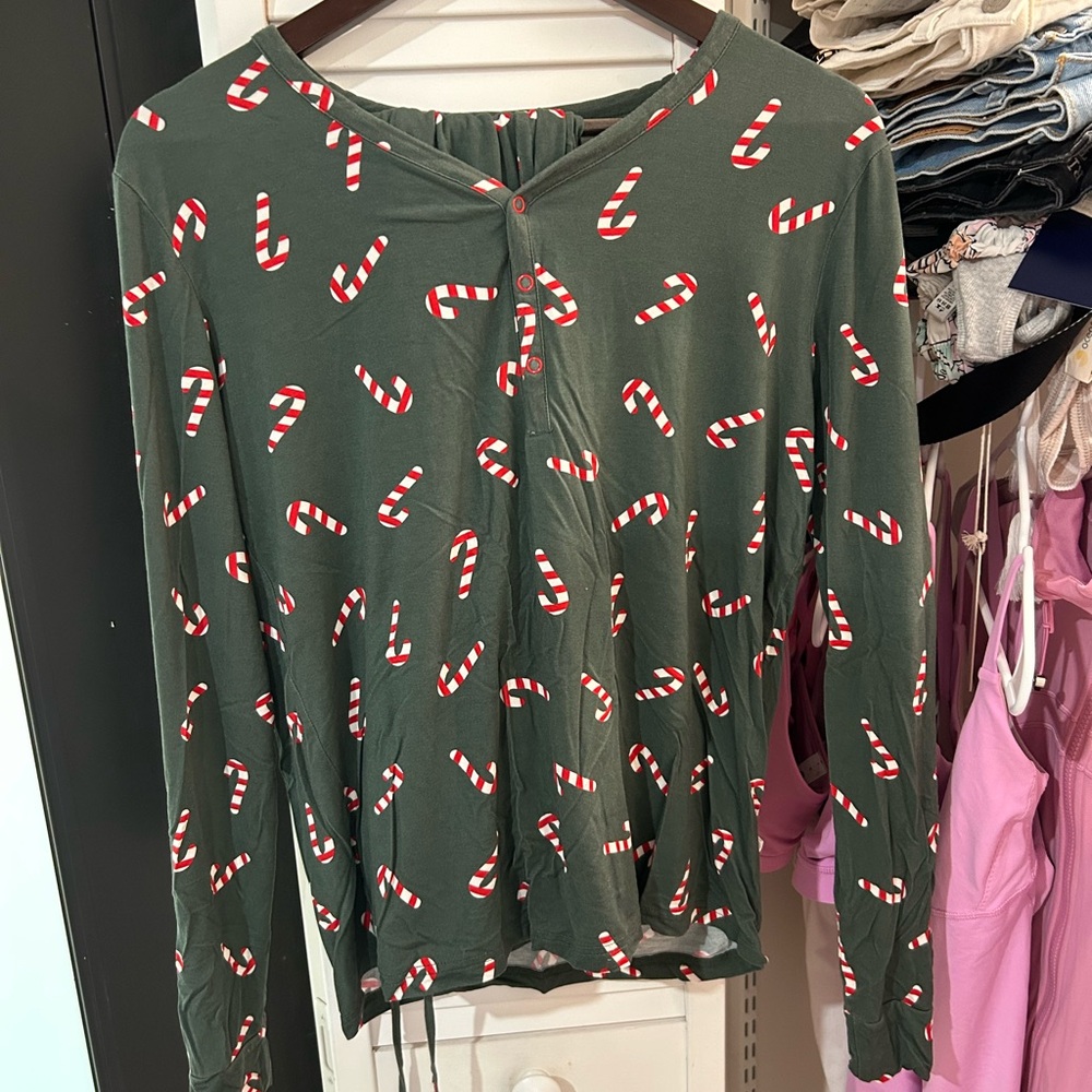 Forever French Candy Cane Women's Pajama set